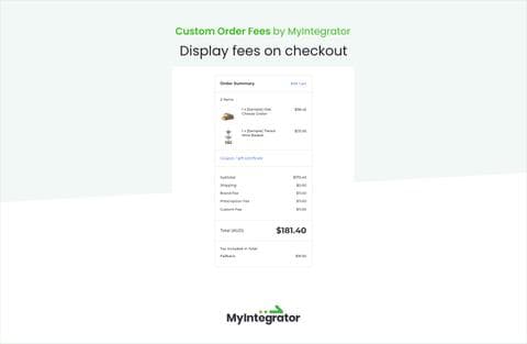 Add Custom Order Fees at Checkout - BigCommerce App - MyIntegrator
